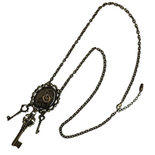 【steampunk】歯車スチームパンク 鍵ネックレス 【steampunk】歯車スチームパンク 鍵ネックレス