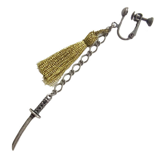 武将歴史シリーズ 刀剣 金房 イヤリング(片耳タイプ)