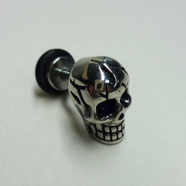 【ボディピアス】髑髏 ドクロ どくろ 16G