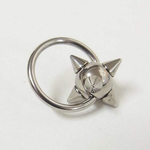 【ボディピアス】パンク ボール キャプティブ リング 16G