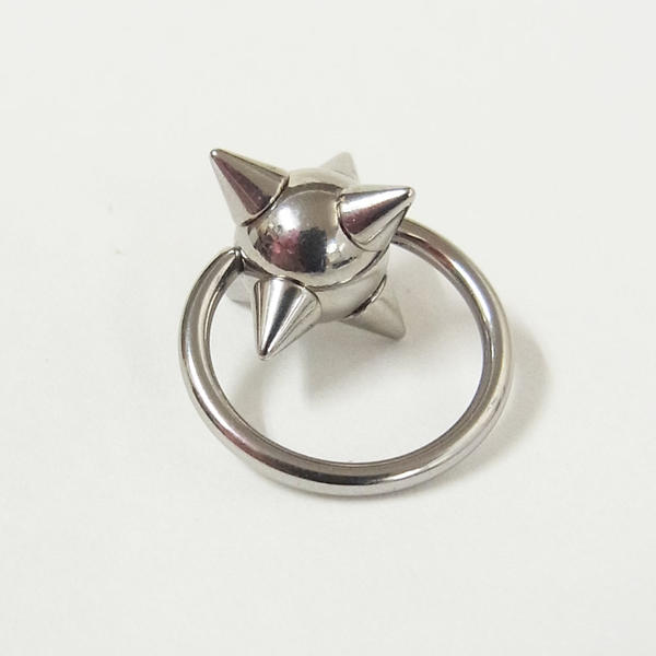 【ボディピアス】パンク ボール キャプティブ リング 16G