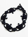 黒塗装 王冠 チェーン ブレスレット