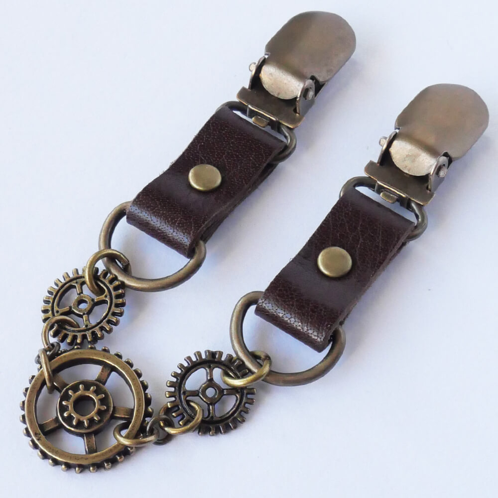 スチームパンク 帽子止め ハット カーディガン クリップ 便利グッズ