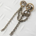 【steampunk】マスクチャーム スチームパンク 歯車 ロング チェーン レディース ギア ミニ ブローチ