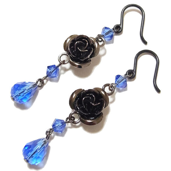 スワロフスキーサファイアローズピア...