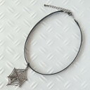 ハロウィン スパイダー 蜘蛛の巣 サテン チョーカー レディース メンズ