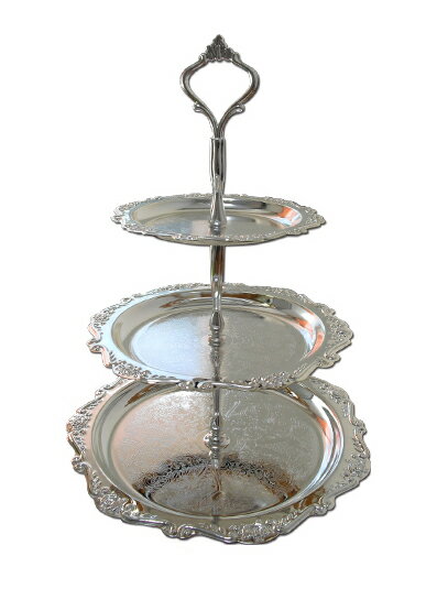 【訳あり】3段ケーキスタンド デザートプレート ティーパーティー ケーキプレート アフタヌーンティー
