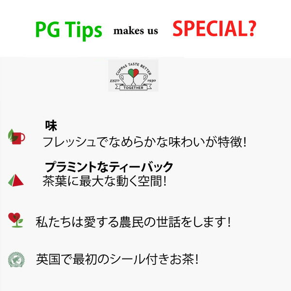 PG Tips ピージーティップス オリジナル ピラミッド型　ティーバッ　80袋入　 tea bag 英国　午後の紅茶　ティータイム　イギリス、パーティー　ミルクティー　プレゼント　おみやげ　ギフト