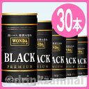 ■期間限定特価■【アサヒ飲料】 ワンダ （WONDA） ブラックワンダ 185g 缶 1ケース 30本入【RCP】