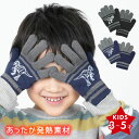 キッズ ダイナソー あったか発熱 手袋 ニット のびのび 恐竜 防寒 保温 暖かい あたたかい かっこいい 男児 男の子 子供 通園 おでかけ アウトドア 五本...