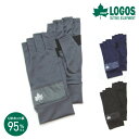 【8%OFFクーポン】LOGOS UV手袋 メンズ 紳士 紫外線対策 UVカット 日焼け防止 滑り止め 反射材 ロゴス 春用手袋 夏用手袋 グローブ 指抜き 洗...