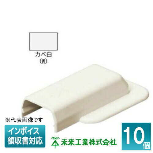 [法人限定] MLEW-2W (10個入) 【カベ白】 未来工業 ミライ プラモール エンド フランジ付 [ MLEW2W ](4)