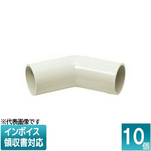 [法人限定] VEN-22M (10個入)【ミルキーホワイト】未来工業 ミライ J管エルボ 45° [ VEN22M ]