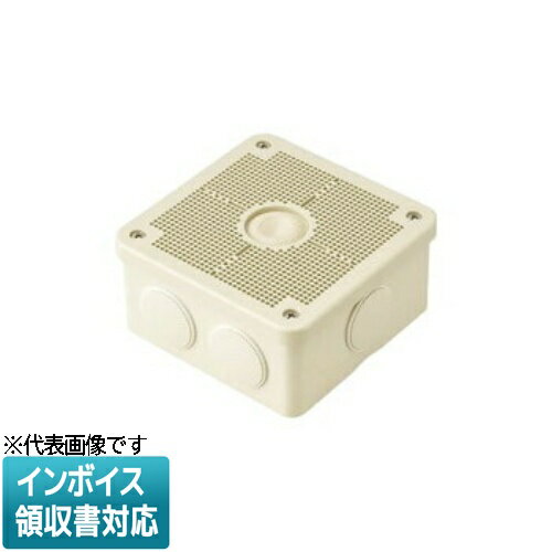 [法人限定] PV4B-ANFJ ベージュ 未来工業 ミライ 露出用四角ボックス 取付自在蓋 [ PV4BANFJ ]