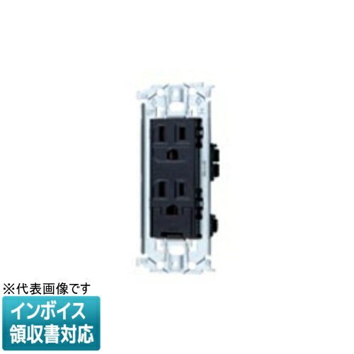 乐天商城 - [法人限定] WTL11523B ブラック パナソニック アドバンスシリーズ 埋込扉付アースターミナル付接地ダブルコンセント 金属枠付 [ WTL11523B ]