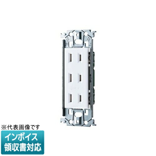 [法人限定] WTL13033MW マットセラミックホワイト パナソニック 埋込トリプルコンセント 金属枠付 [ WTL13033MW ]
