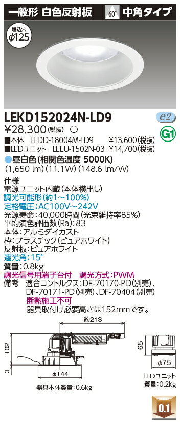 [ˡ�͸���] LEKD152024N-LD9 ��� ������饤�� 1500 ��˥åȸ򴹷� ���̷� ���� ��125 [ LEKD152024NLD9 ]