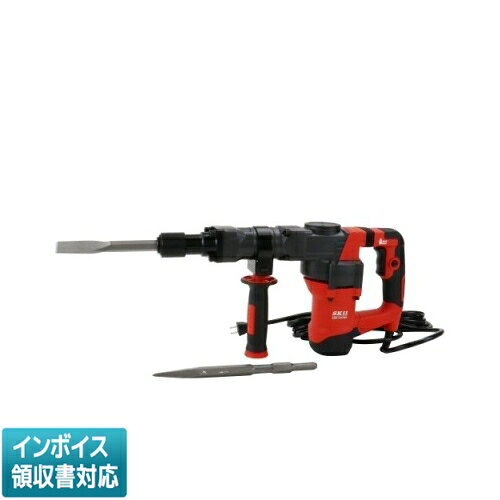 SDH-1217HXハツリハンマー強力なハンマーの力で早く、簡単にコンクリートを破砕できますコンクリートのハツリ作業打撃エネルギー12Jの強力ハツリ能力です工具不要のワンタッチチャックを採用しています(17mm六角軸対応)握りやすくて、丈夫な大型サイドハンドル付で、丈夫で、段積み+固定ができるハードケース入りです連続運転に便利なスイッチロック機能付きです●電源：単相交流100V50/60Hz・消費電力：1200W・電流：13.5A●打撃数3900min-1●打撃力：12J(ジュール)●チャック：ワンタッチスリーブチャック(六角17mm軸対応)●本体質量：約6.0kg、本体サイズ：約幅475×高さ245×奥行90mm、電源コード長：約5m材質●セット内容：ハツリ作業用17mm六角ポイントチゼル、フラットチゼル各1本、チューブグリス1個、クランクケースキャップ開閉用レンチ1本ご使用に際しては必ず取扱説明書をよくお読みのうえ、操作方法、安全に関する注意事項について十分に理解したうえで作業してください作業の際には、集塵機を併用したり、風向きを確認するなどして、出来るだけ粉塵が本体外周に飛散しないよう配慮してください本体外周に切粉が多く飛散しますと、モーター冷却風取り入れ口から細かい粉塵がモーターやスイッチ内部に侵入し、接触不良や異音、焼損する恐れがありますまた作業後は、モーター冷却風取り入れ口へ圧縮空気吹き付けて清掃してください過負荷や長時間連続負荷作業により、モーター(本体後部)が熱くなりましたら、負荷作業を中断しモーターを1~2分間から運転してモーターの冷却を促してから、モーターが冷えるまで十分に待った後、作業を再開してください六角チャック内部は常に清潔に保つよう清掃してくださいビット取り付けの際には、ビットの打撃効率を上げ、高温によるビットの消耗を防ぐため、軸根元に市販のモリブデングリスを少量塗り付けてください●商品サイズ（mm）475×245×90●重量（g）6000