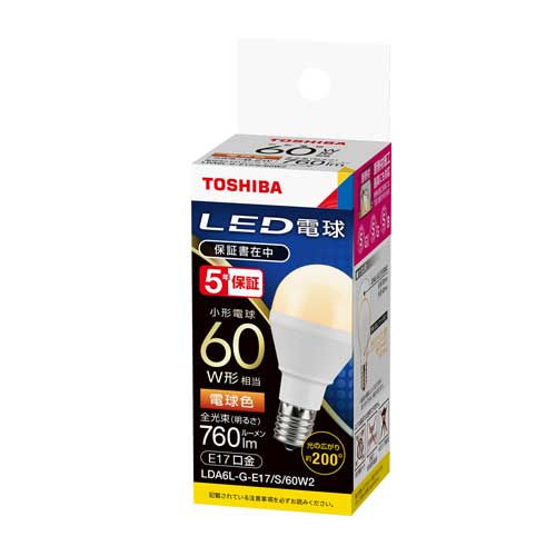 [ˡ͸] LDA6L-G-E17/S/60W2  LEDŵ E17 ŵ忧 ߥ˥ץȥ ۸ ŵ60W LDA6LGE17S60W2