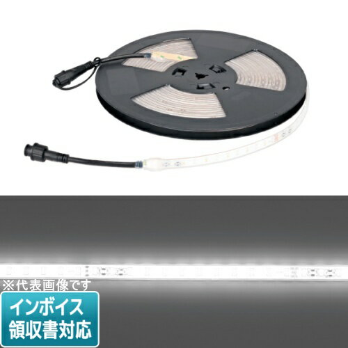 追加接続可能な屋外用テープライト(10m・白)●屋外用●シリコンモールドテープ●固定用両面テープ付(背面)●断面サイズ：幅12mm×高さ4mm●LED色：白●長さ：10m●LED数：720個●LED間隔：13.88mm●交互点滅・コントローラーNH　SJ-NH601C対応●全点灯・整流器SJ-603D対応●最大接続長：10m・SJV合計60以下(PAD-60VA-A使用時)・本体サイズ・質量：12mm×10000mm×4mm・930g●駆動方式：AC-ACアダプタ方式 ●定格入力電圧：AC24V ●使用環境条件：-10~40℃、常湿 ●屋外仕様：IP44 ●長さ：10m ●質量：930g ●定格消費電力(全点灯時):40W ●LED色：白 ●LED数：720個 ●LED間隔：13.88mm ●SJV：42.2 ・梱包仕様　個装梱包：個装箱・シール　個装サイズ・質量：W340×D350×H30mm・1.2kg・1個口・原産国：中国※LEDテープライトは点灯部分の部品です。 　電源や点灯制御の別売部品との組合せで光ります。※この製品は仮設(6ヵ月以内／屋外用)照明器具です。 　恒久施設照明としては使用できません。