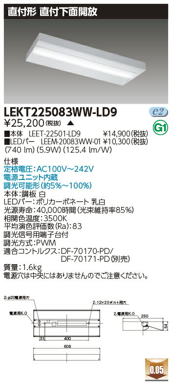 Rakuten - [法人限定] LEKT225083WW-LD9 [ LEKT225083WWLD9 ] 東芝 TENQOO 20W