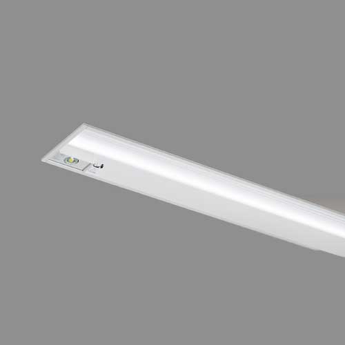 【詳細】下面開放器具併用形非常灯定格電圧：100V〜242V器具幅：W:244 mm埋め込みサイズ：W:220 mm質量：3.3kg調光方式：調光不可光色（相関色温度、平均演色評価数）：温白色（3500K Ra:83）定格寿命（光束維持率）：40000時間(光束維持率90%)器具光束：2700 lm消費電力：20.9W(100V) 20.8W(200V) 20.9W(242V)入力電流：215mA(100V) 113mA(200V) 97mA(242V)エネルギー消費効率：129.1lm/W(100V) 129.8lm/W(200V) 129.1lm/W(242V)保護等級：IP20付加機能：自己点検（個別制御方式自動点検）HZ適合：50/60部品link1：LEERJ-42203-LS9部品数量1：1部品link2：LEEM-40323WW-01部品数量2：1仕様1名称：本体仕様1材質：CGC仕様1材厚：0mm仕様1仕上げ：白仕様2名称：LEDバー仕様2材質：ポリカーボネート仕様2仕上げ：乳白仕様3名称：レンズ仕様3材質：ガラス直付/埋込区分：埋込電池形名：6HR-AG-TL型式認定番号2：3AE-1054 LALE-023非常時点灯：非常時 本体組込LED点灯／通常時 LEDバー点灯適合関連1：FRC-1833T適合関連2：連結金具：C-153N（一般光源側のみ）その他備考：リモコン自己点検機能付 電池内蔵形 ニッケル水素蓄電池その他備考：水平天井取付専用その他備考：調光不可 断熱施工使用不可その他備考：非常用光源部ガラスレンズ採用他メーカー同等品：三菱 MY-BK430433C/WW AHTN( MYBK430433CWWAHTN )※本商品は複数商品のセット型番です。商品はセットの構成品番にて到着します。※取付工事は必ず、工事店、電気店（有資格者）に依頼してください。一般の方の工事は禁止されています。