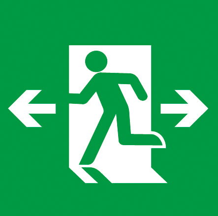 [法人限定] FK20308 パナソニック 誘導灯パネル 適合表示板 避難口誘導灯用・B級・BL形（20B形）・B級..