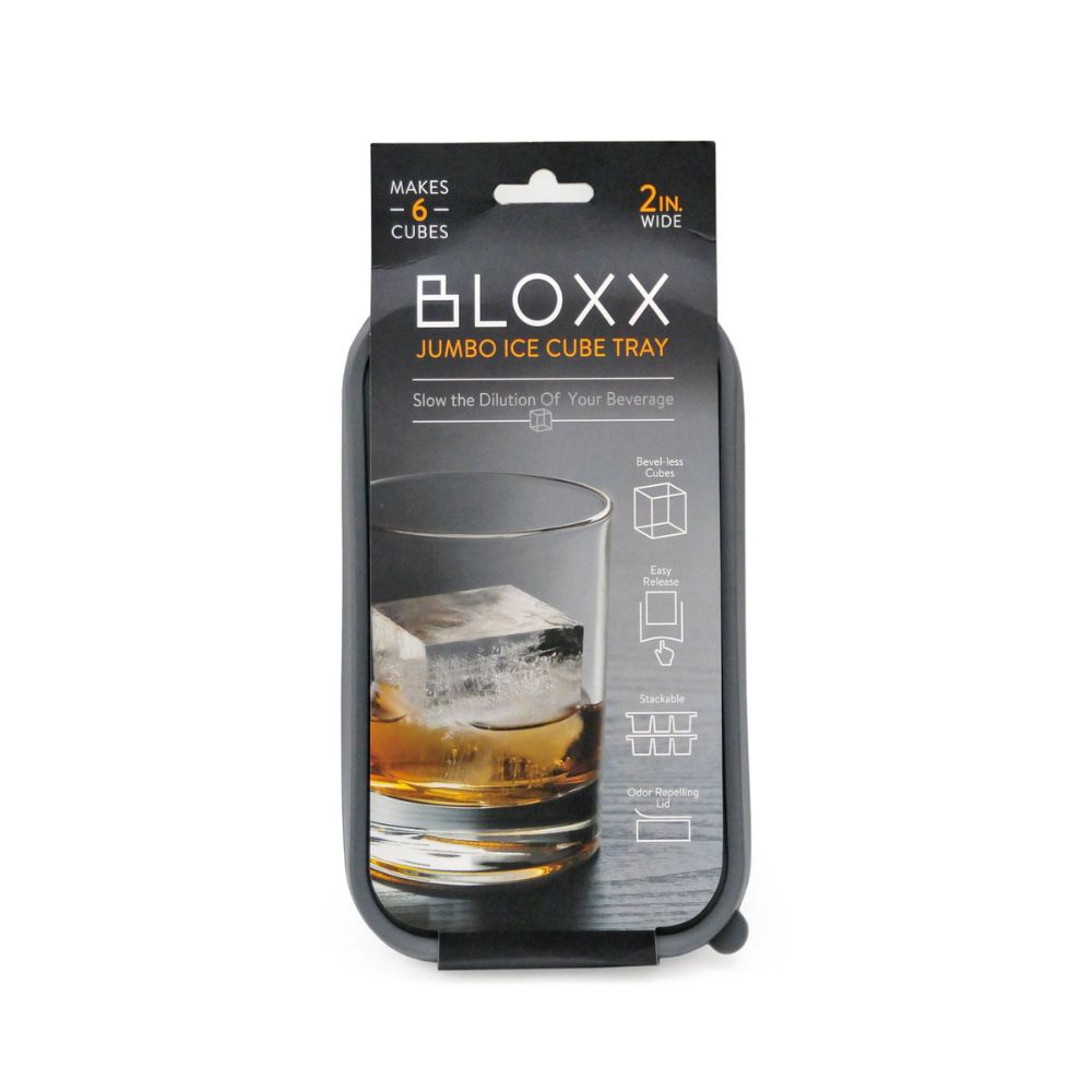 BLOXX ジャンボ アイスキューブ トレイ | Jumbo Ice Cube Tray アイスピックもバーテンダーももういらない！お水を入れて凍らせるだけ。手軽に大きな氷が作れます。 オリジナルアレンジを楽しんで レモンやハーブを入れて『...