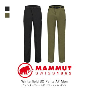 MAMMUT マムート Winterfield SO Pants AF Men ウインター ハイキング ソフトシェル パンツ アジアンフィット メンズ アウトドア 登山