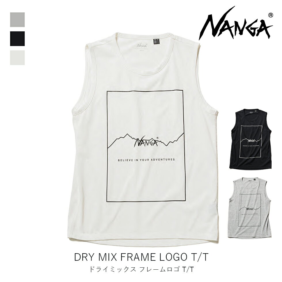 NANGA ナンガ ドライ ミックス フレーム ロゴ タンクトップ DRY MIX FRAME LOGO T/T メンズ アパレル レジャー アウトドア ジム ワークアウト