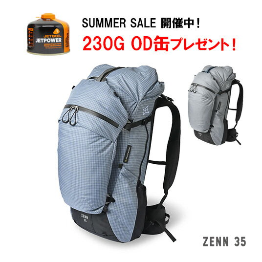 【今ならOD缶もらえる！】パーゴワークス PAAGO WORKS ZENN 35 ゼン 35 バックパック リュックサック 登山 ハイキング ファストパッキング スピードハイク トレイル ランニング アウトドア HP502BLU HP502GRY