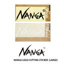 ナンガ NANGA NANGA LOGO CUTTING STICKER L ナンガ ロゴカッティングステッカー L