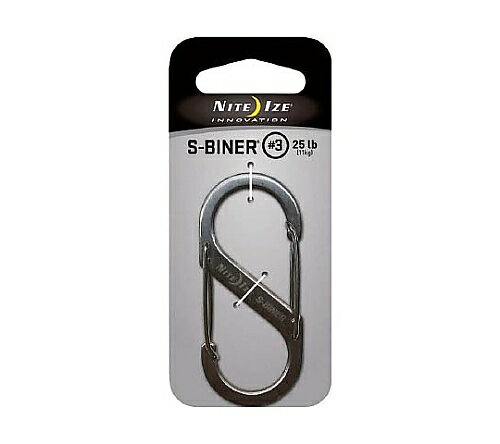 ナイトアイズ NITEIZE S-BINER #3 STAINLESS SILVER エスビナー ＃3 ステンレスシルバー