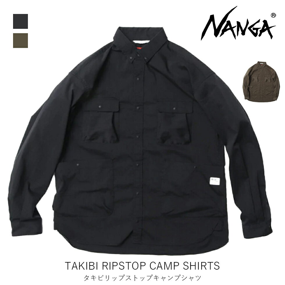 楽天EVER FIELDNANGA ナンガ タキビリップストップキャンプシャツ TAKIBI RIPSTOP CAMP SHIRTS メンズ ウィメンズ アパレル 　シャツアウター キャンプ アウトドア カジュアル NW2242-1H228