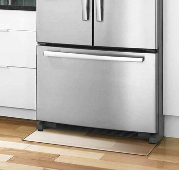 冷蔵庫 マット キズ防止 凹み防止 床保護シート 無色 透明 厚さ2mm 冷蔵庫下マット滑り止め 床暖房対応 下敷き Lサイズ 70*75 カット可能 チェアマット 冷蔵庫 保護マット キッチンマット 洗濯機も適用 家具下敷き 傷防止マット 冷蔵庫の下に敷くマット