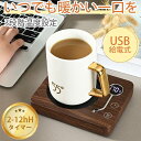 カップウォーマー 保温 コースター コンセント カップウォーマー 卓上 コップ 保温器 加熱コースター マグカップウォーマー 温め コーヒー オフィス コースタ...