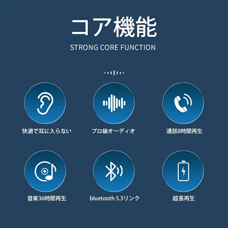 ワイヤレスイヤホン イヤホン 空気伝導ワイヤレスイヤホン PSE認証済み 耳を塞がない Bluetooth5.3 開放型 耳に挟むイヤカフ型 Hi-Fi高音質 片耳 左耳 自動ペアリング 耳掛け式 大容量 iPhone14 低遅延 空気伝導 ノイズキャンセリング クリスマス 誕生日 プレゼント ギフト techdream-10002403 techshop サンプル画像2