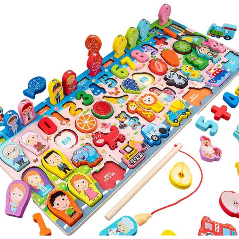 子供 知育玩具 果物 交通 数字 動物 フィッシング おもちゃ 1歳 誕生日プレゼント ゲーム 魚釣り 2歳 磁石の玩具 女 クリスマスプレゼント 3歳 男の子 出産祝い 2