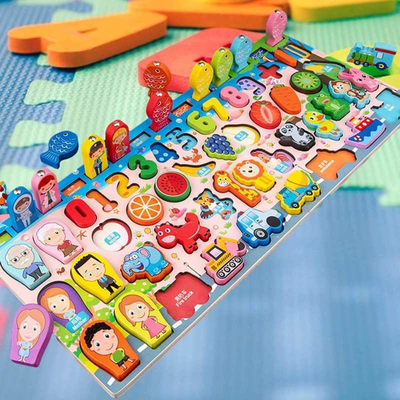 子供 知育玩具 果物 交通 数字 動物 フィッシング おもちゃ 1歳 誕生日プレゼント ゲーム 魚釣り 2歳 磁石の玩具 女 クリスマスプレゼント 3歳 男の子 出産祝い 3
