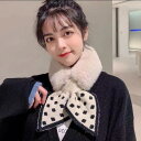 ネックウォーマー レディース ファー ティペット スヌード マフラー 冬 エコファー リボン コーデ ドレスコード 女性 ストール つけ襟 軽量 洗濯可 秋冬防...