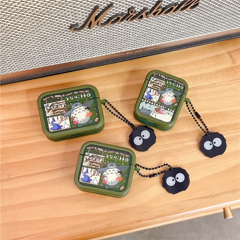 宮崎駿アニメ AirPods Pro 第2世代 ケース AirPods 第3世代 ケース シリコン AirPods Pro 第1世代 耐衝撃 シリコン カバー ...