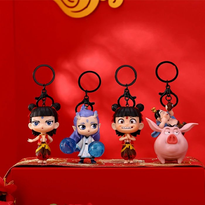 NEZHA ナタ 魔童 敖丙 アオビン ナタ魔童鬧海 キーホルダー キーチェーン 魔童 ぬいぐるみ 装飾品 道具..
