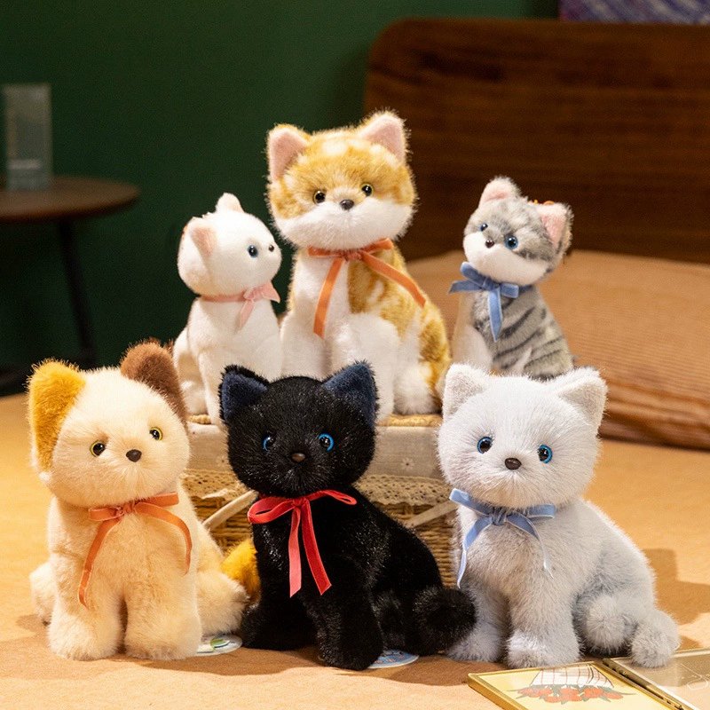 Rakuten - 猫 動物のぬいぐるみ 18CM/25CM 抱き枕 かわいい ウマ ふわふわ もちもち 癒し 愛い アニマル 女の子 男の子 子ども 彼女 彼氏 おもちゃ お祝い クリスマス 誕生日プレゼント