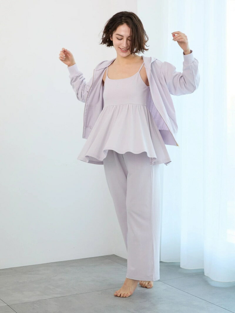 【Essentials】ワンポイント刺繍ミニ裏毛シップパーカー Te chichi テチチ トップス カットソー・Tシャツ パープル【送料無料】[Rakuten Fashion]