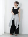 【SALE/40%OFF】フリルカットサロペット Te chichi TERRASSE テチチ オールインワン・オーバーオール オーバーオール・サロペット ブラ...