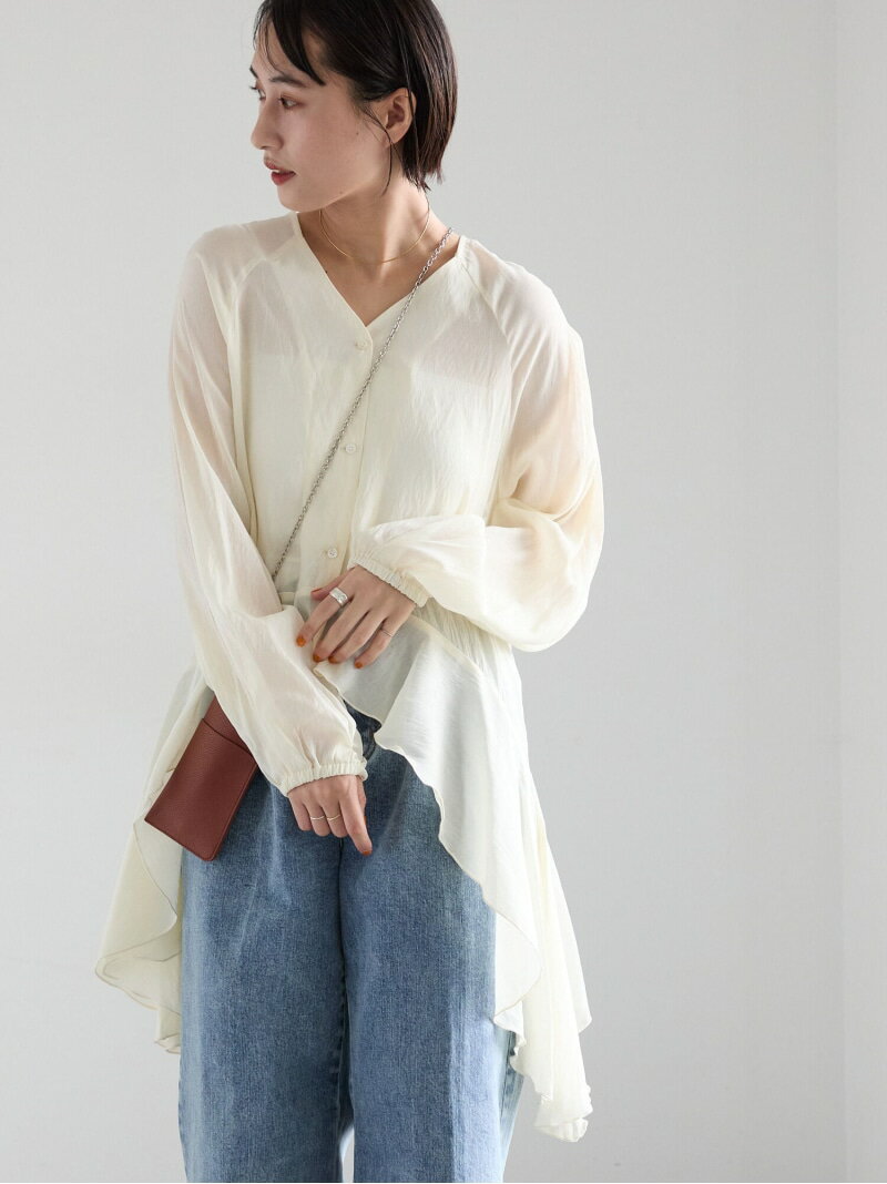 【SALE／30%OFF】イレギュラーヘムチュニックブラウス Te chichi テチチ ワンピース・ドレス チュニック ベージュ ホワイト【RBA_E】【送料無料】[Rakuten Fashion]（楽天・Te chichi）