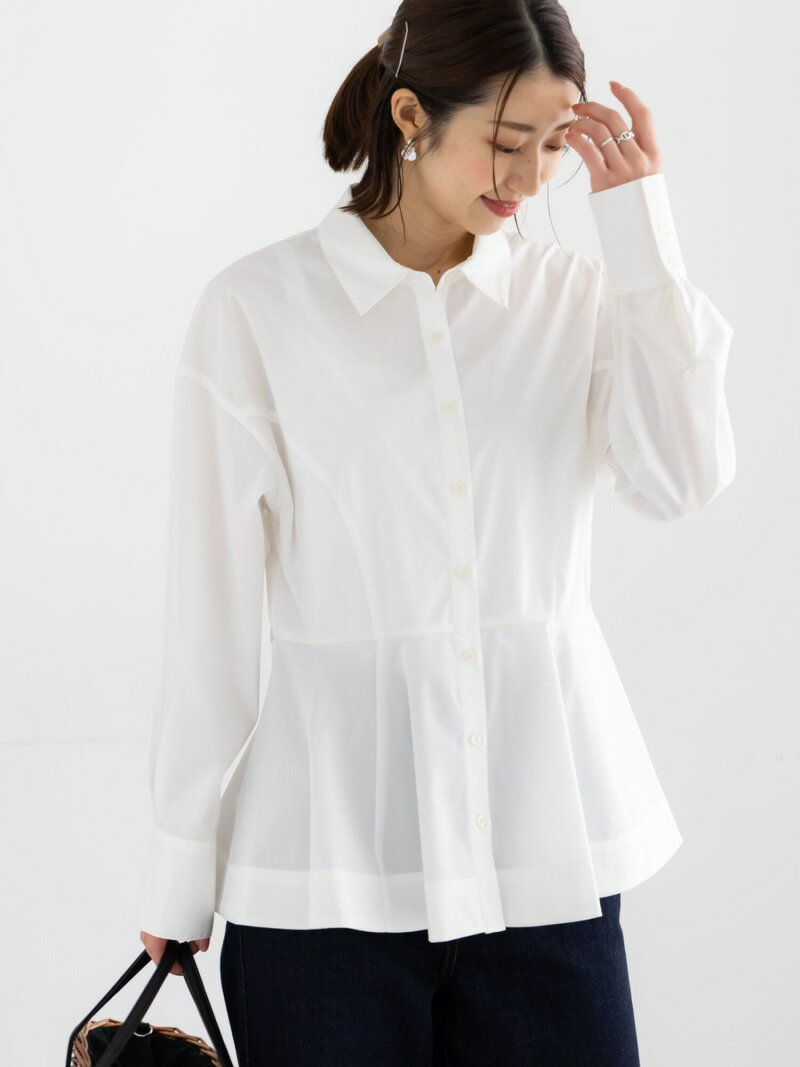 【SALE／30%OFF】ペプラムシャツ Te chichi テチチ トップス シャツ・ブラウス ネイビー ホワイト ブルー【RBA_E】【送料無料】[Rakuten Fashion]