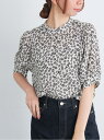 【SALE/40%OFF】フラワードットボリュームスリーブブラウス Te chichi テチチ トップス シャツ・ブラウス ホワイト ブラック【RBA_E】[R...