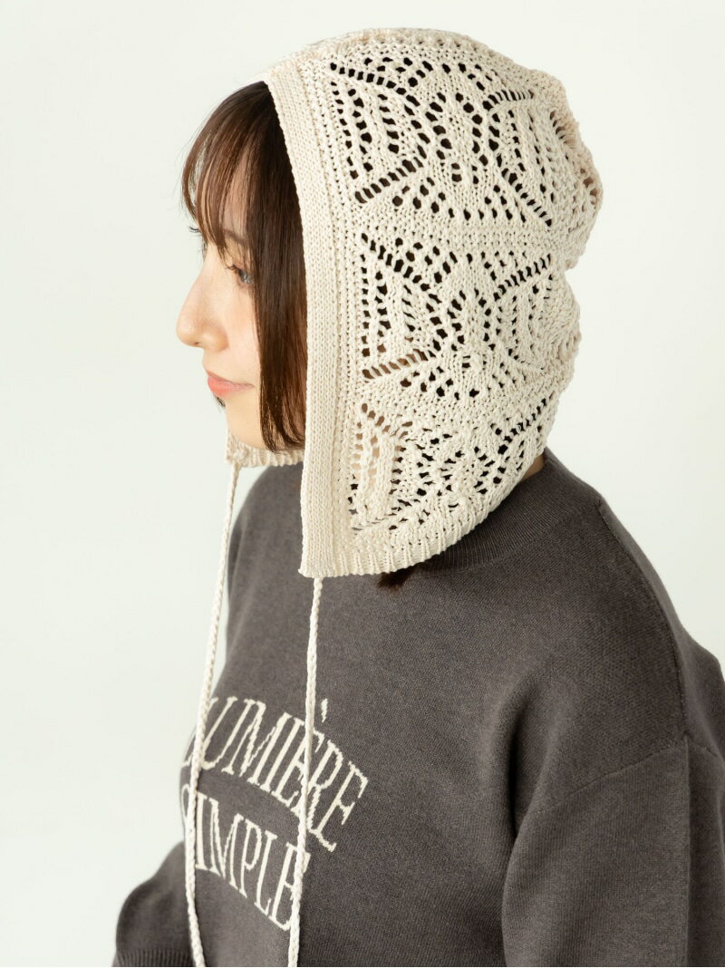 クロシェ編み風ニットキャップ《2025autumn catalog item》 Te chichi TERRASSE テチチ 帽子 ハット ブ..