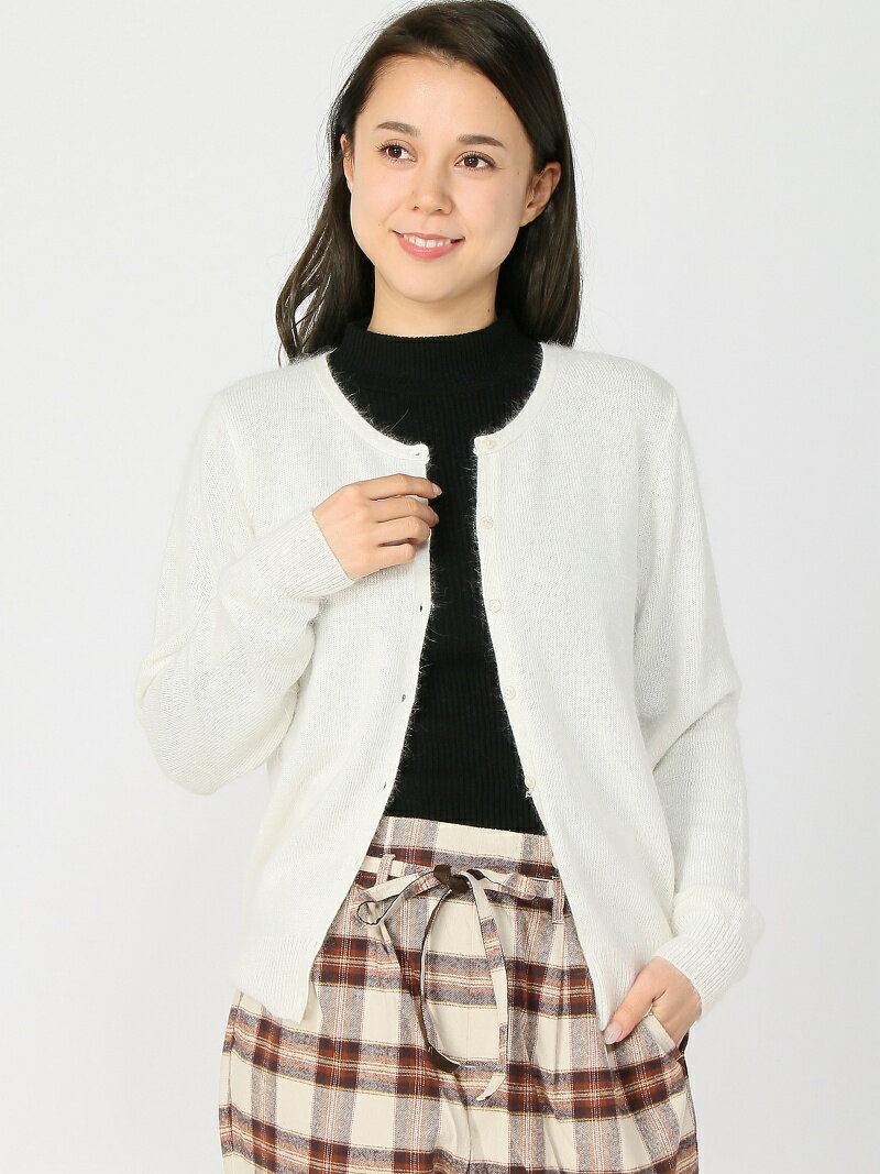 【SALE／50%OFF】Techichi/アンゴラ混カーディガン Te chichi テチチ トップス カーディガン グレー グリーン ホワイト ブラウン パープル【RBA_E】[Rakuten Fashion]